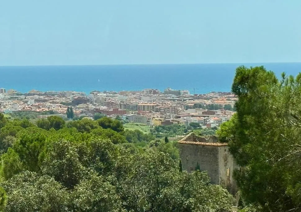Casa De Madera Con Piscina Y Vistas Al Mar Villa Pineda de Mar Spanien