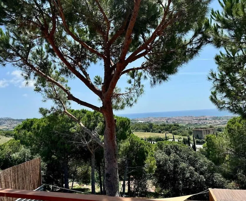 Casa De Madera Con Piscina Y Vistas Al Mar Villa Pineda de Mar