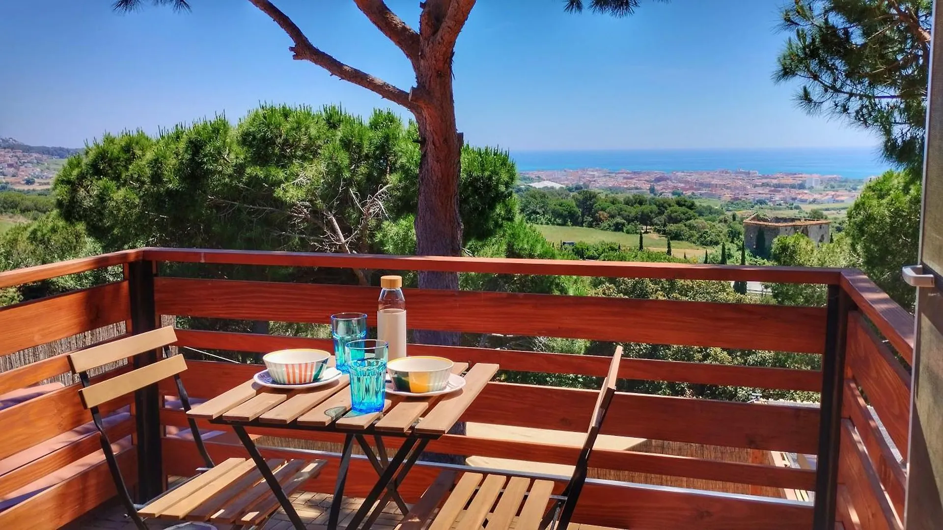 הוילה פינדה דה מר Casa De Madera Con Piscina Y Vistas Al Mar